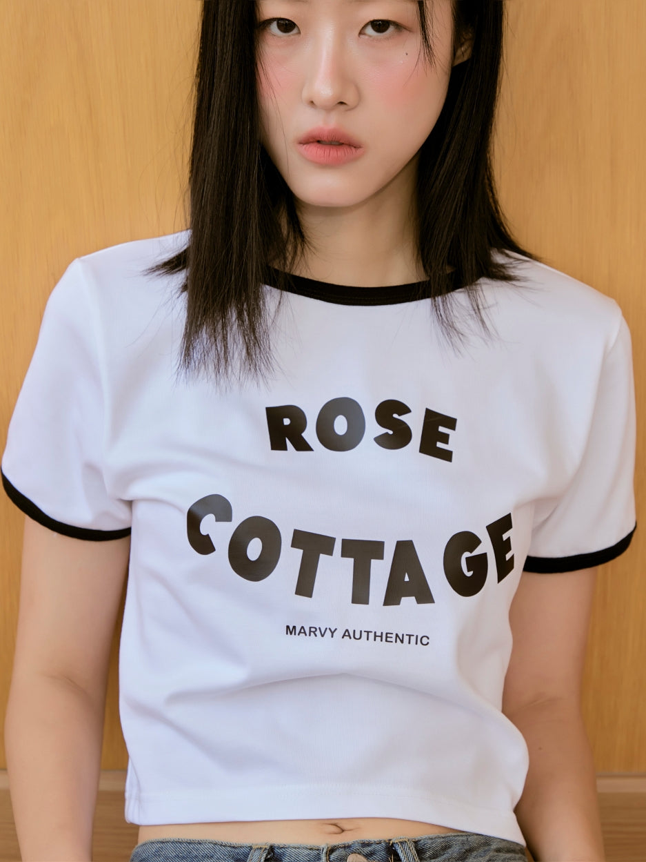 rose cottage ringer tee