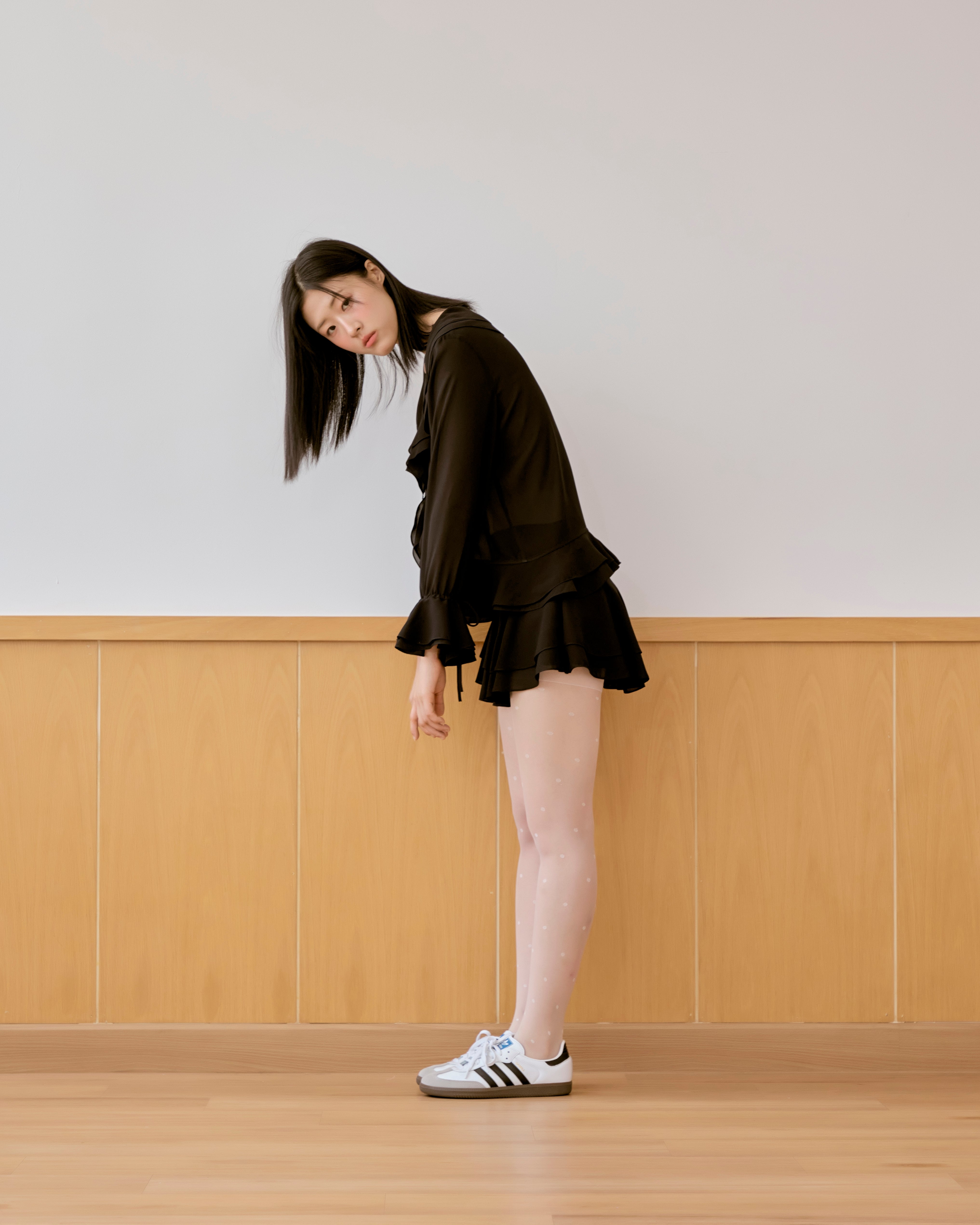 whimsical ruffle blouse & skirt