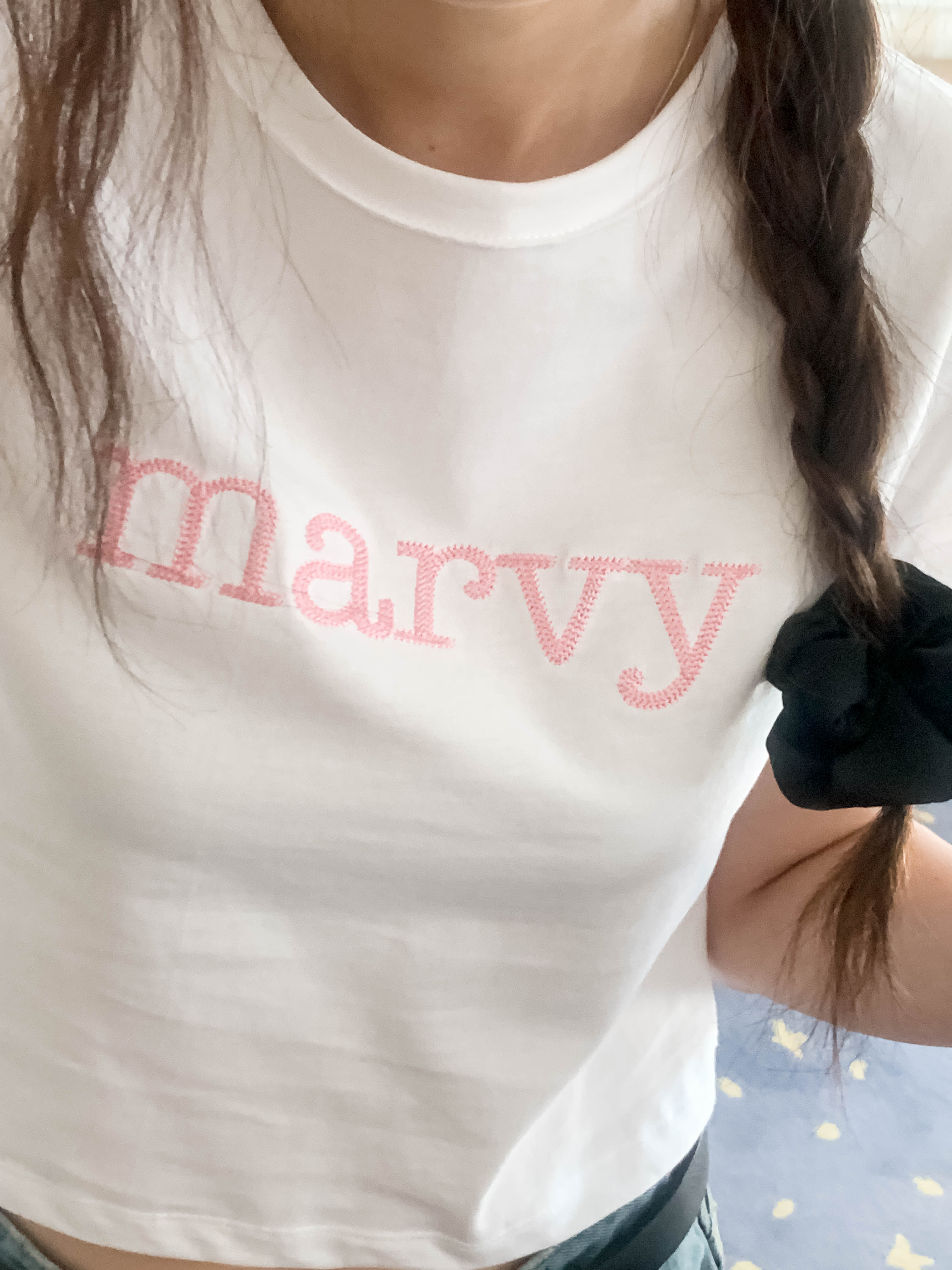 marvy chain logo tee (pink)