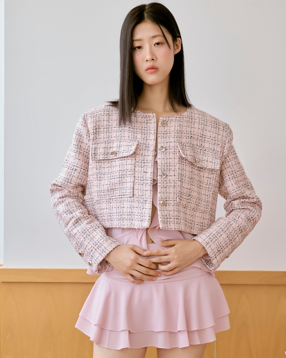 whimsical ruffle blouse & skirt